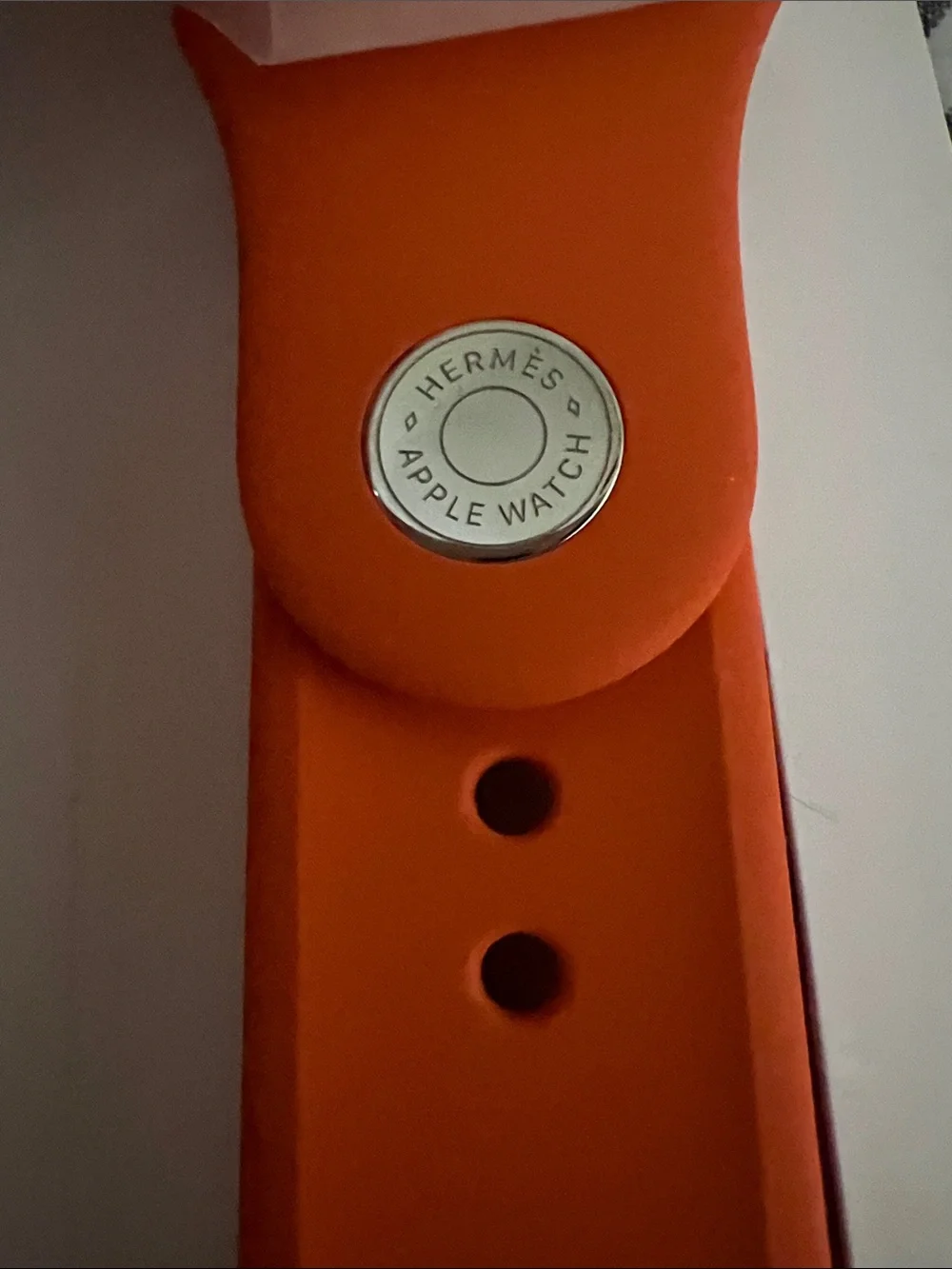 Hermés Apple Watch Band Orange Authentic 42mm